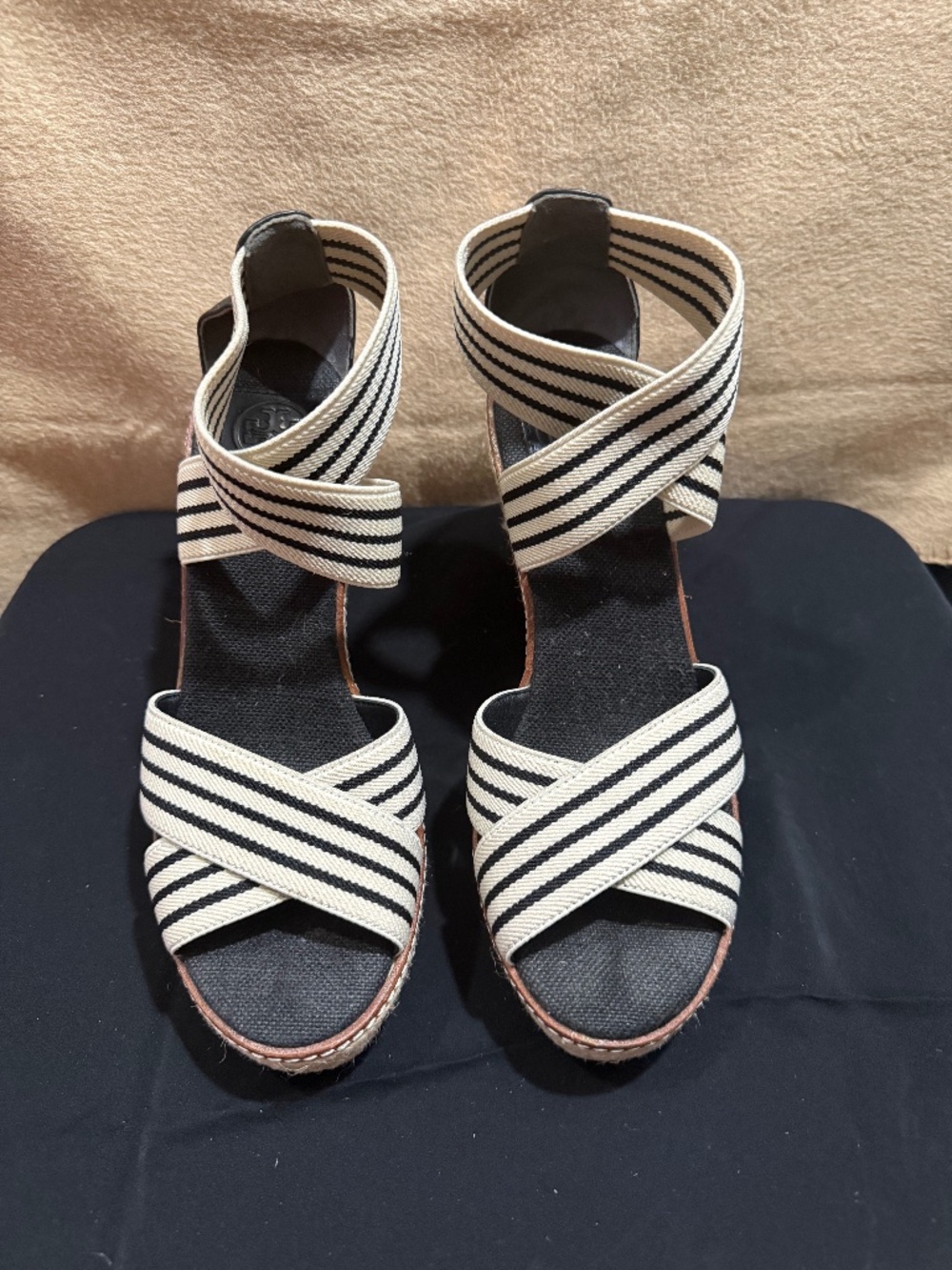 Tory Burch Women's Frieda Espadrille Wedge Sandals